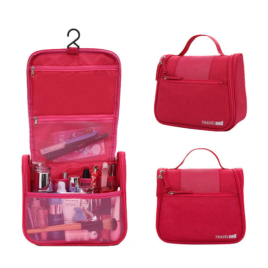 Solid Color Wash Bag Portable Cosmetic Storage Bag Travel Storage Bag