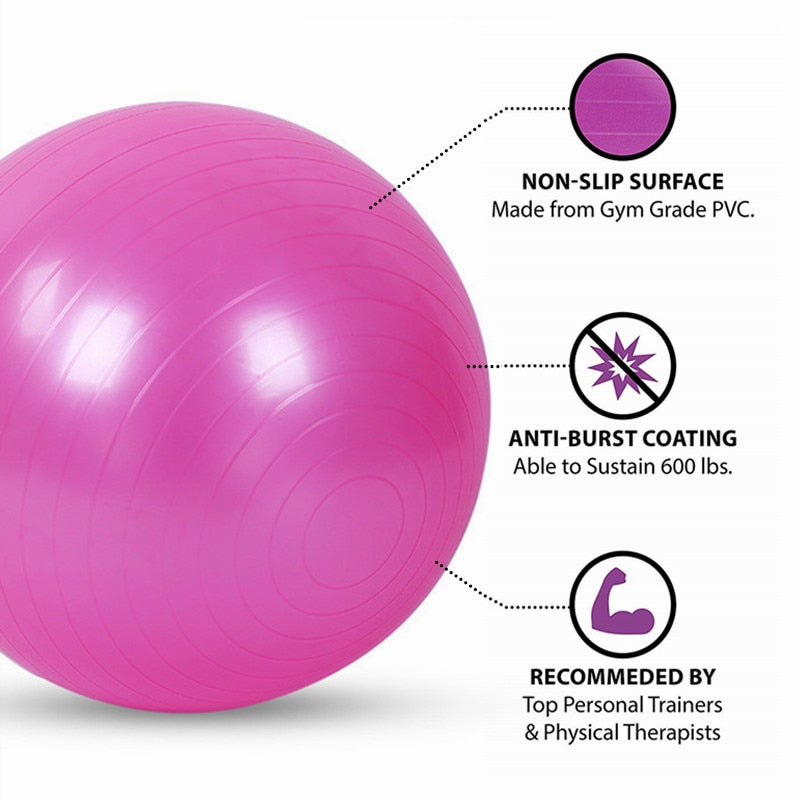 PVC Glossy Fitness Balls Yoga Ball - Baby Posture Training