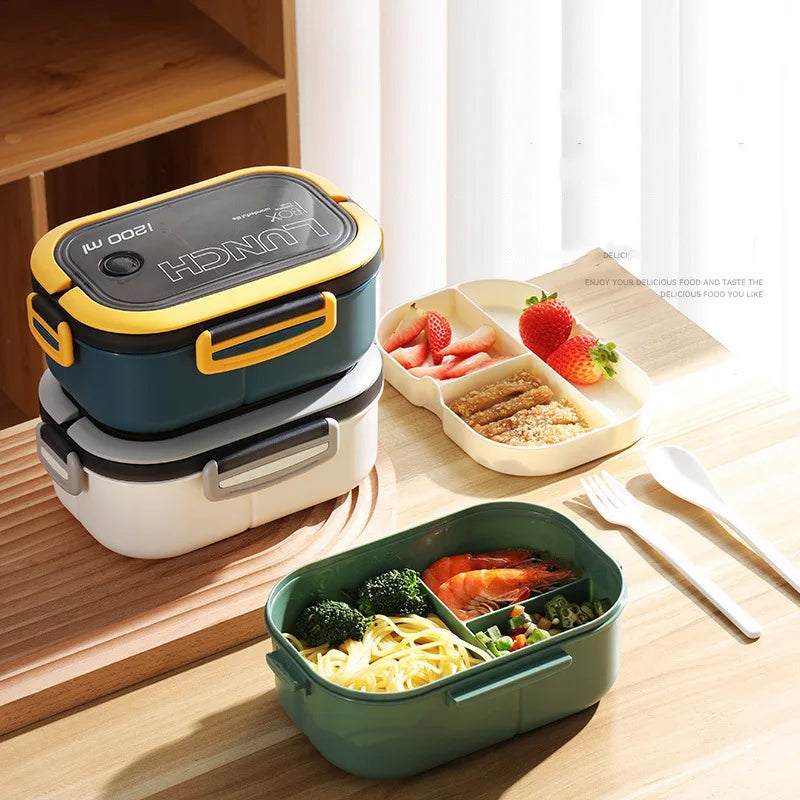 Lunch Box with Compartments Microwave Friendly