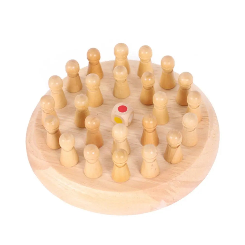 Kids Memory Match Stick Chess Wooden Chess Checkers Board Game Family Party Game Puzzle Baby Educational Toys