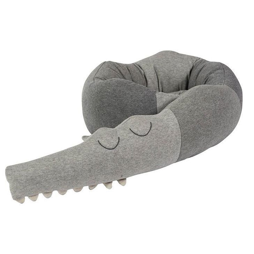 Soft Crocodile Plush Pillow - Bed Rails Crib Bumper