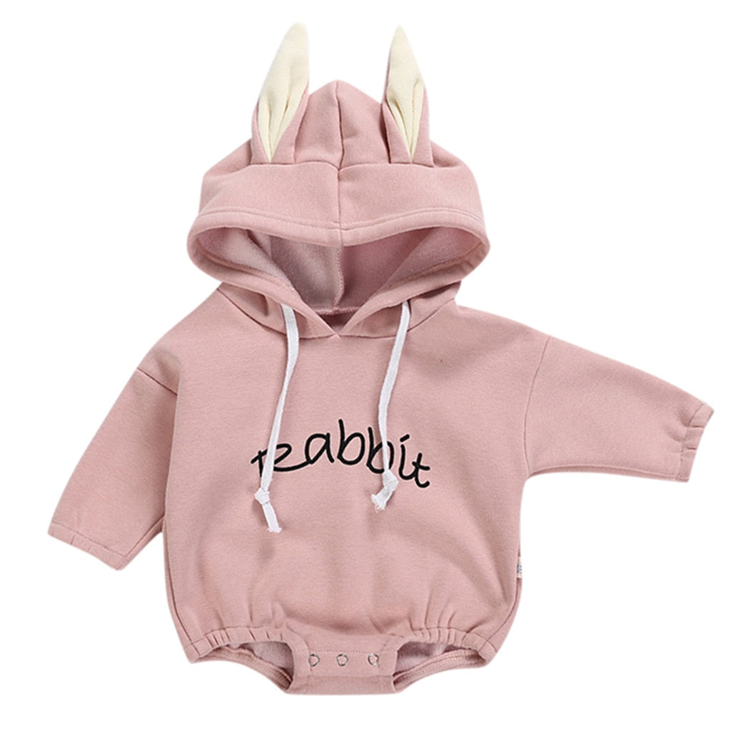 Rabbit Letter Sweatshirt Bodysuit