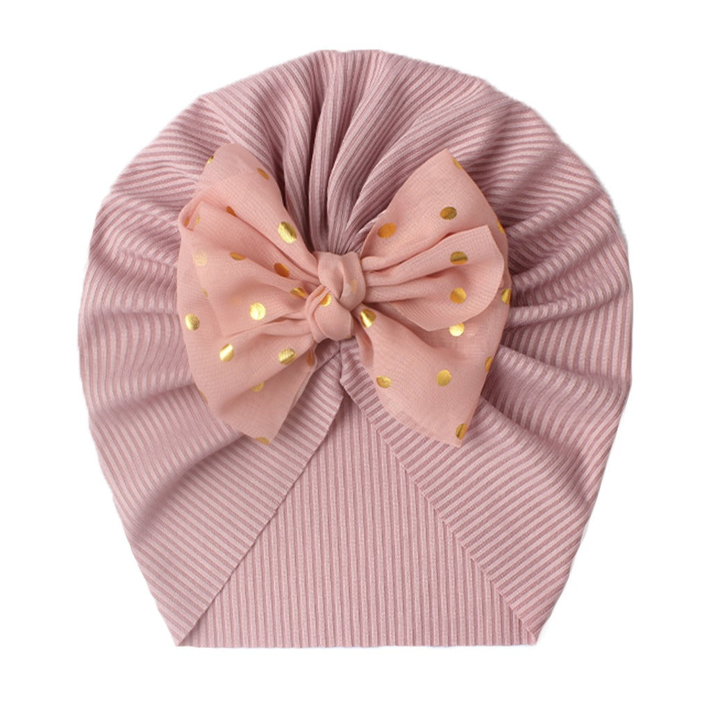 Baby Headwear Children's Bow Tie Pullover Cap