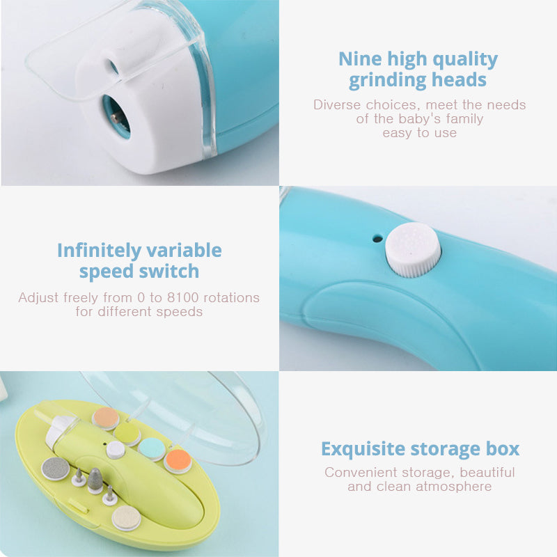 Electric Baby Nail Trimmer USB Charging  Kids Infant Baby Cutter Nail Care Baby Trimmer Manicure Clipper Scissors