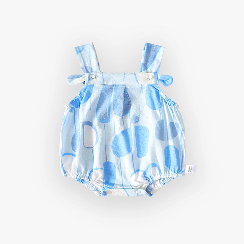 Female Baby Suspender One-Piece Triangle Rompers
