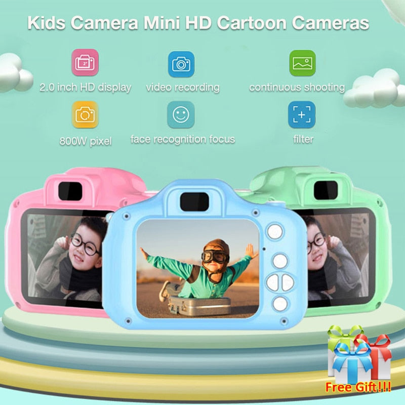 Children Mini Camera Kids Educational Toys for Children Baby Gifts Birthday Gift Digital Camera 1080P Projection Video Camera