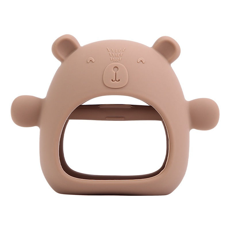 Bear Baby Toy Silicone Toys for Babies 0-6 Months 6-12 Months Anti Dropping Wrist Hand  Baby Chew Toys for Sucking Needs