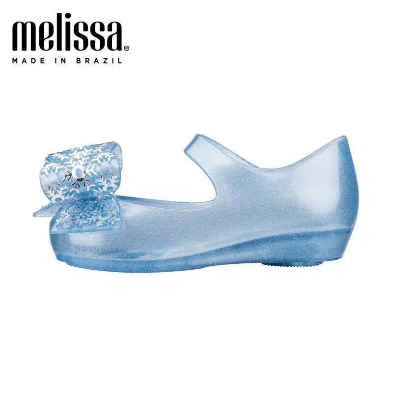 Mini Melissa Princess Jelly Shoes Ultragirl + Snow Girl Sandals NEW Baby Shoes Melissa Sandals Kids Non-slip Sandal