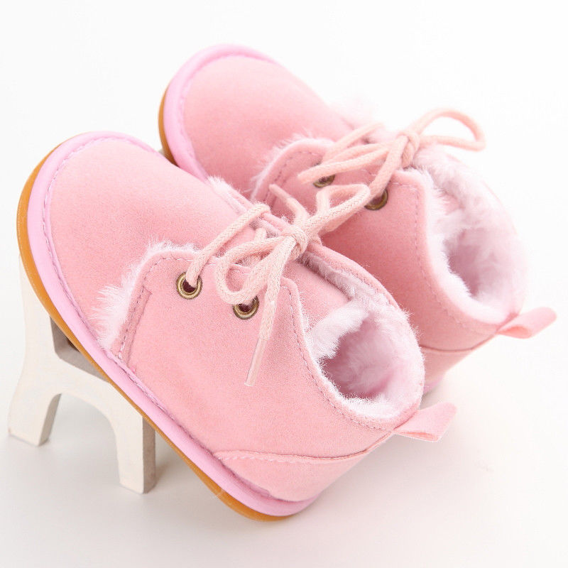 Infant Booties Black/ White /Pink