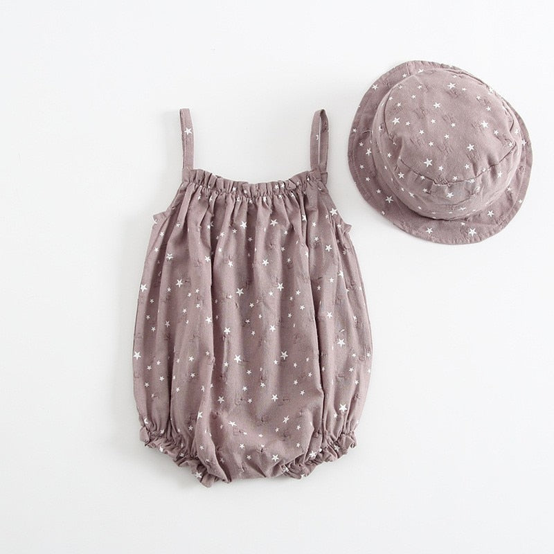 Baby Outfit with Matched Cap Set