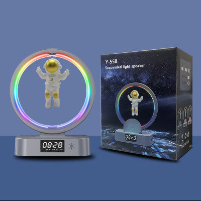 Magnetic Levitation Bluetooth Speaker Astronaut Home RGB Mini Radio TWS Sound Box Outdoor Wireless Subwoofer TF AUX USB