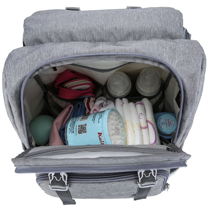 Baby Diaper Bag With USB Interface Large baby nappy changing Bag Mummy Maternity Travel Backpack for mom Nursing bags
