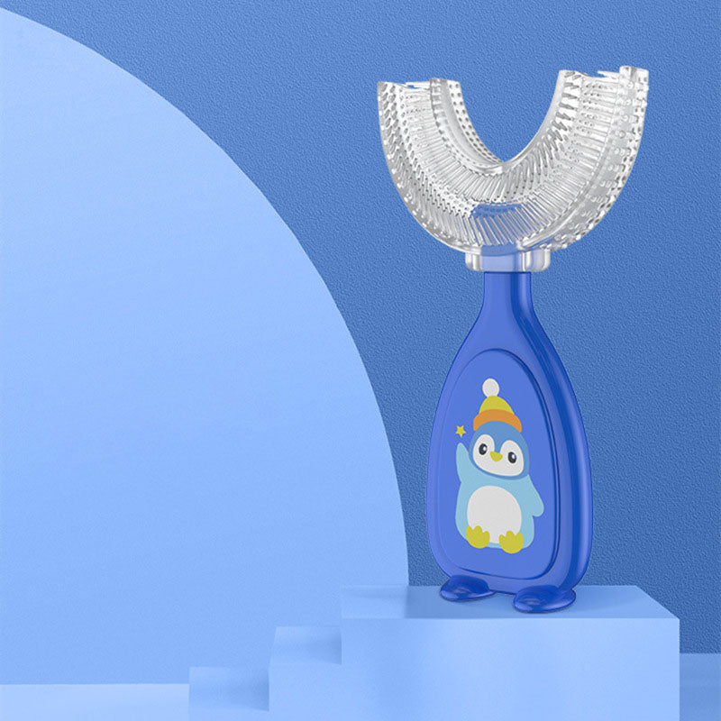 Manual Children's U-Shaped Toothbrush Silicone Toothbrush Baby Oral Cavity Cleaning Manual U-Shaped Teether