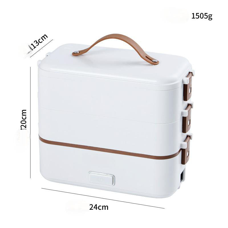 Electric lunch box stainless steel liner portable plug-in small insulation lunch box