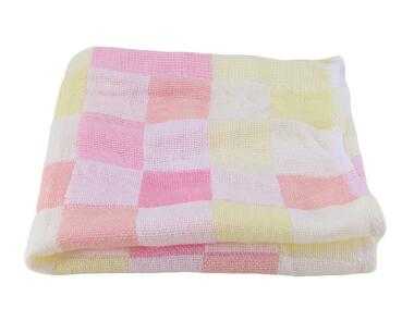 28*28cm Square Towels Cotton gauze Plaid Towel Kids Bibs Daily Use Hand Face Towels for Kids