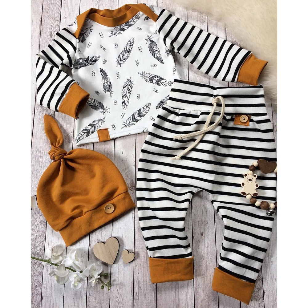 Striped Pants Clothes Outfits Set