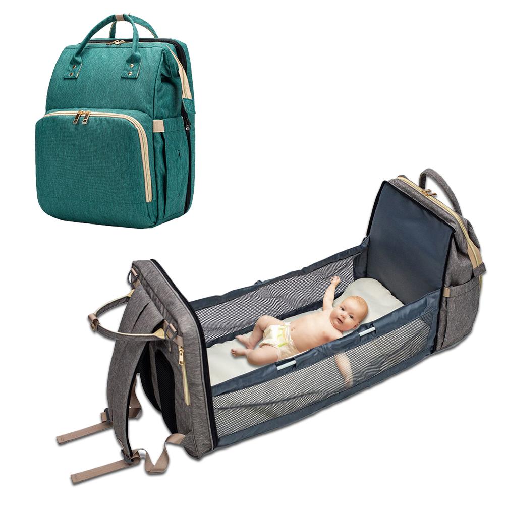 Lightweight Baby Diaper Bag Bed Multi-purpose Travel Storage