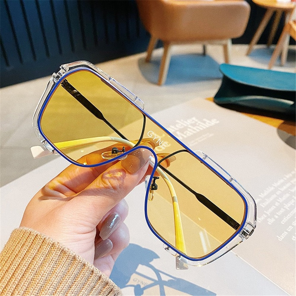 Children's Sunglasses Boys Girls Printed Sun Glasses Fashion Retro Baby Catwalk Show Eyeglasses Outdoor Street Photo Eyewear