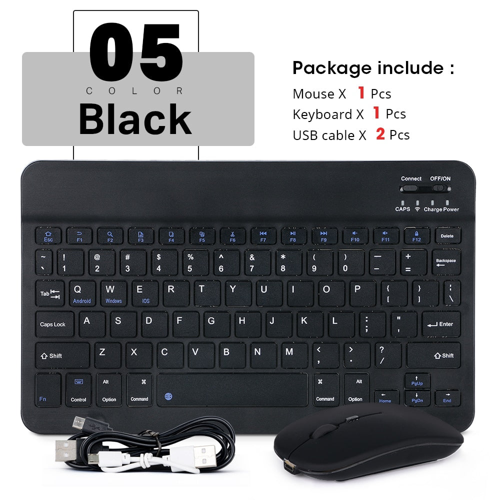 Mini Wireless Keyboard Bluetooth Keyboard For ipad Phone Tablet For iPad Bluetooth Keyboard and Mouse For Samsung Xiaomi Android