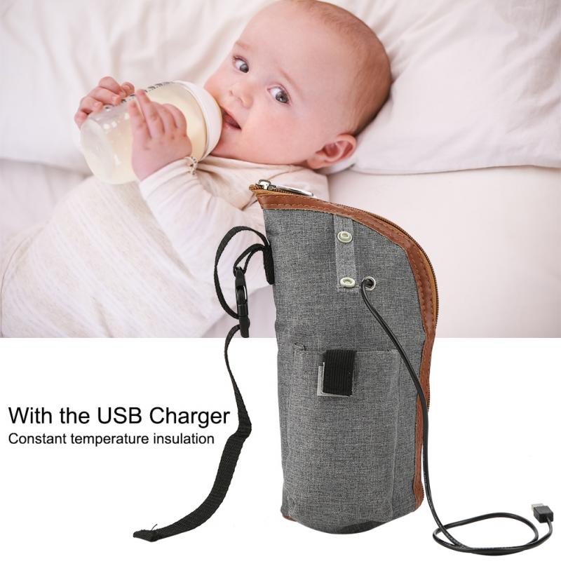 Portable Baby Warmers Bottle Holder USB Heating Bags