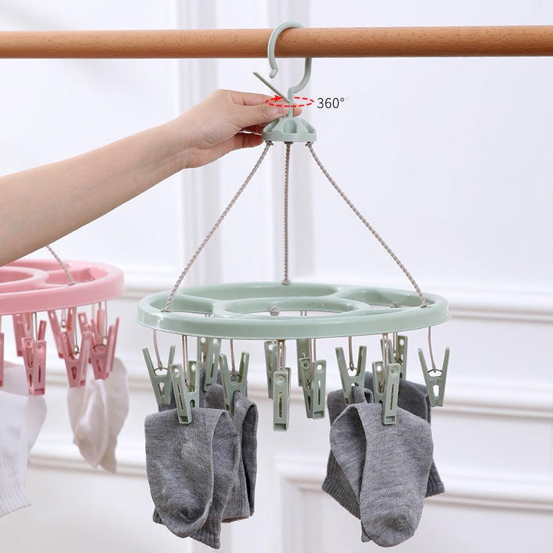 Windproof Plastic Clothes Drying Rack