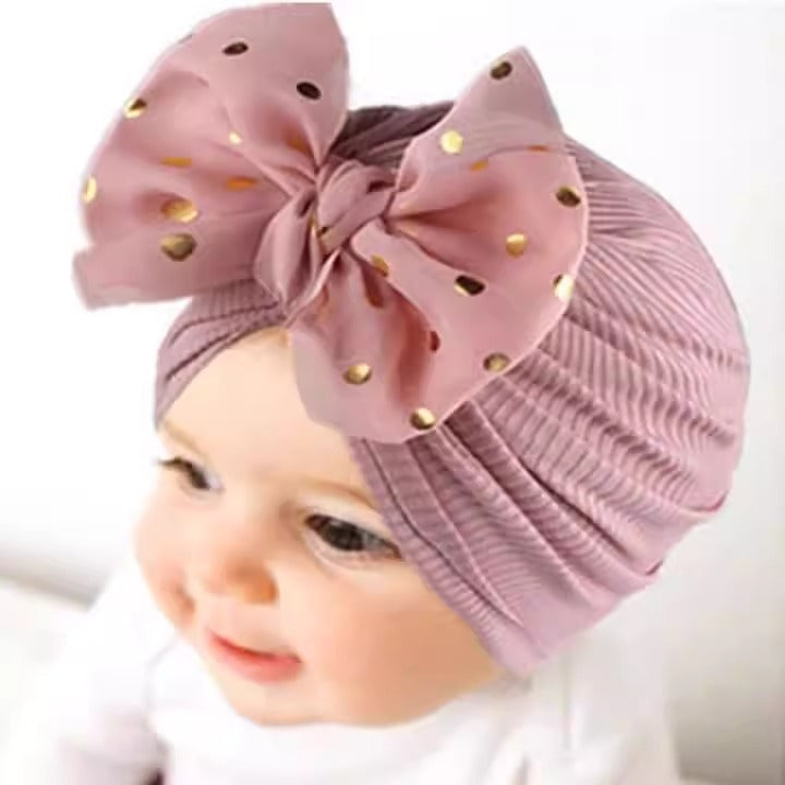 Baby Headwear Children's Bow Tie Pullover Cap