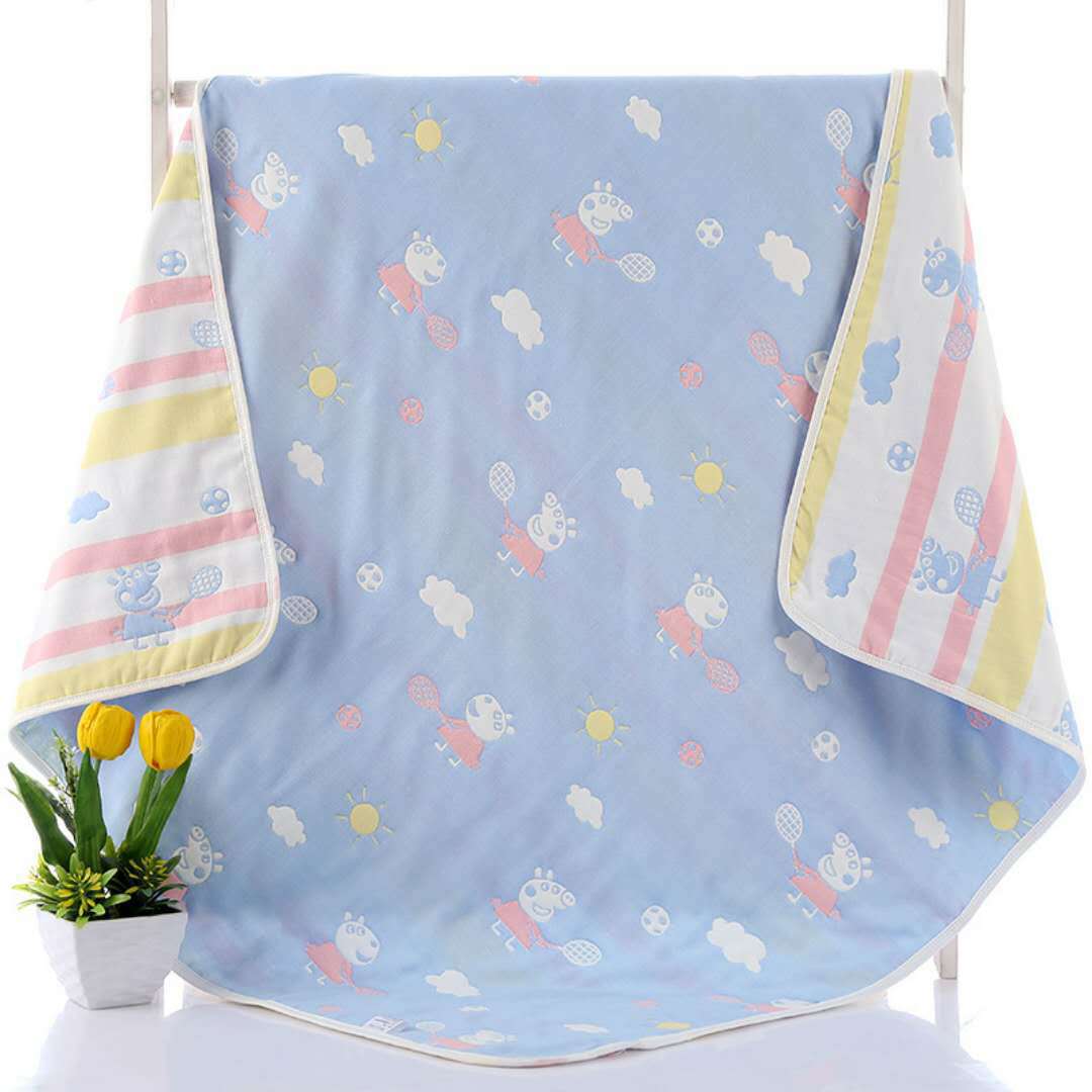 110*110cm Parent-child Baby Summer Bedding Sofa Quilt 100% Cotton