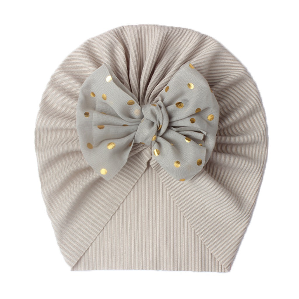 Baby Headwear Children's Bow Tie Pullover Cap