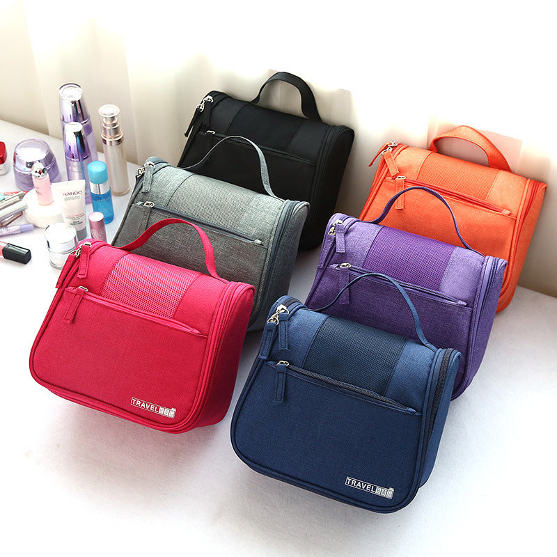 Solid Color Wash Bag Portable Cosmetic Storage Bag Travel Storage Bag