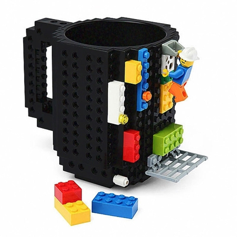 350ml Silicone & Stainless-steel Creative Lego Coffee Mugs