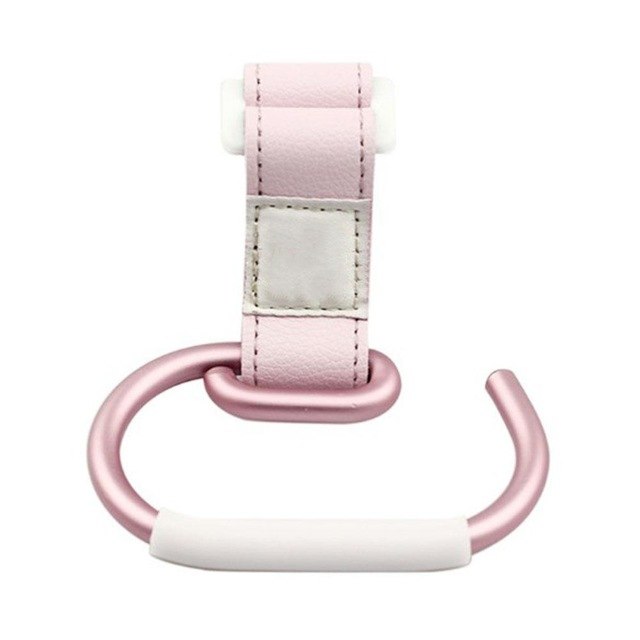 Baby Stroller Hooks Kids Pushchair Pram Hanger Carabiner Shopping Bag Clip Rotatable Hook With Strap And Hook