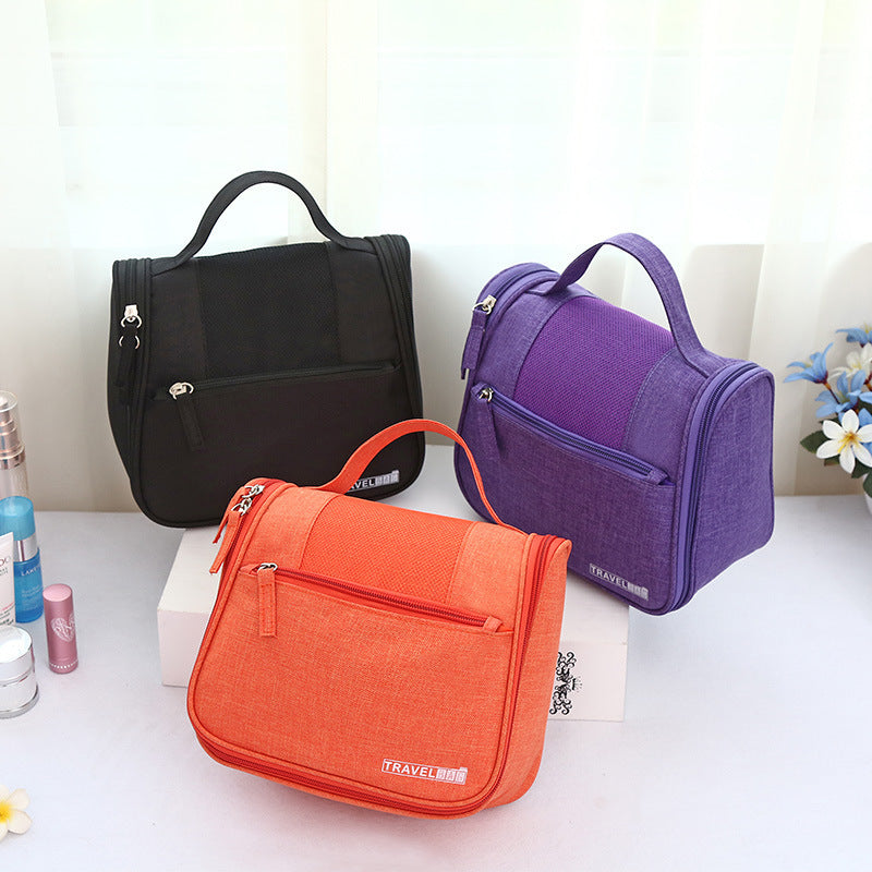 Solid Color Wash Bag Portable Cosmetic Storage Bag Travel Storage Bag