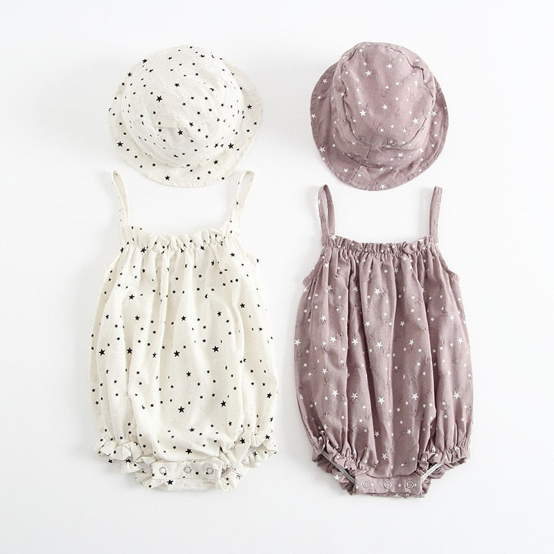 Baby Outfit with Matched Cap Set