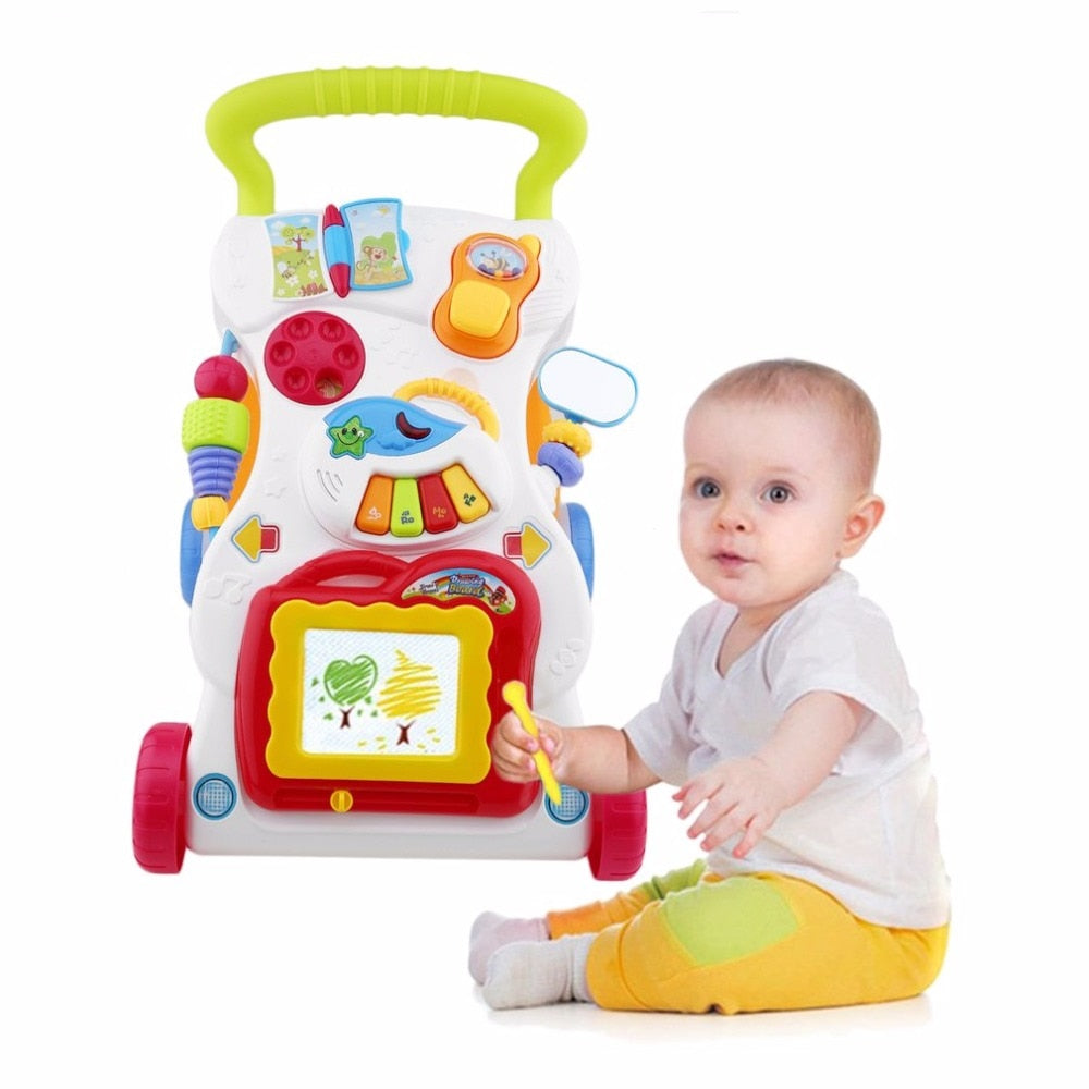 Early Learning Educational Baby First Steps Car/Walker Adjustable