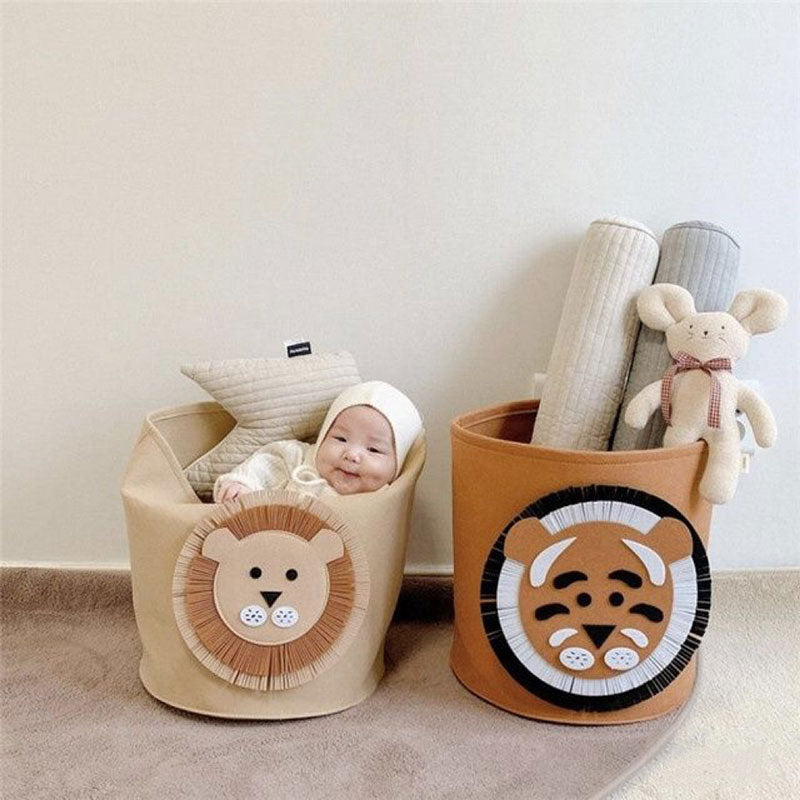 Cartoon Storage Basket Baby Dirty Clothes Basket /Children's Toy Storage