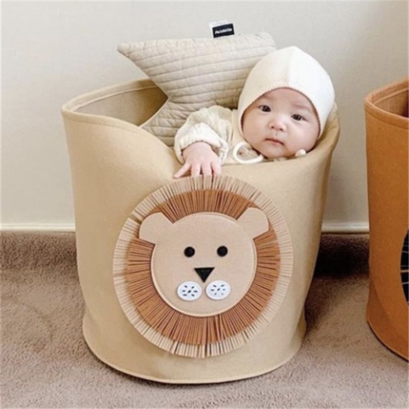 Cartoon Storage Basket Baby Dirty Clothes Basket /Children's Toy Storage