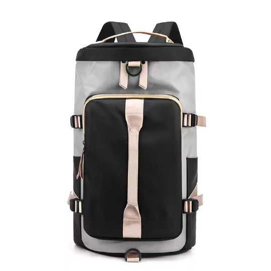 New High Capacity Travel Bag Independent Shoe Warehouse Dry Wet Separation Waterproof Sports Fitness Bag Backpack