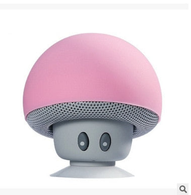 Cartoon small mushroom head Bluetooth sound box silicon rubber sucker desktop loudspeaker portable mobile phone bracket sound