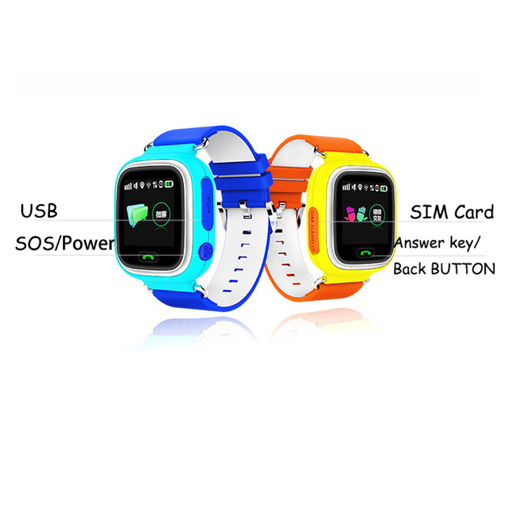 Q90 Smart Watch Kids SOS Alarm Clock GPS WIFI Bluetooth Anti-lost SIM Card For Children's Smart Watches Phone Gift