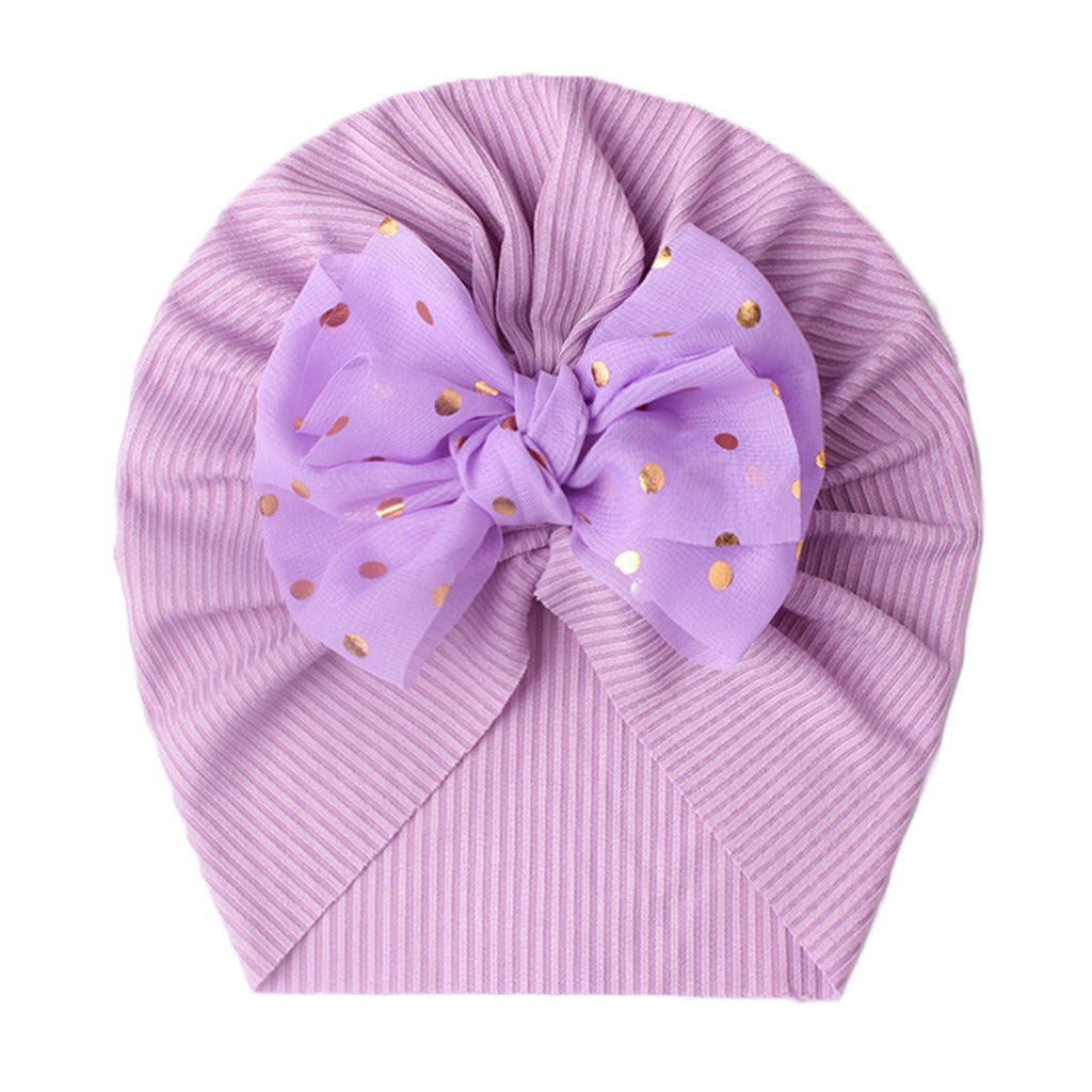 Baby Headwear Children's Bow Tie Pullover Cap