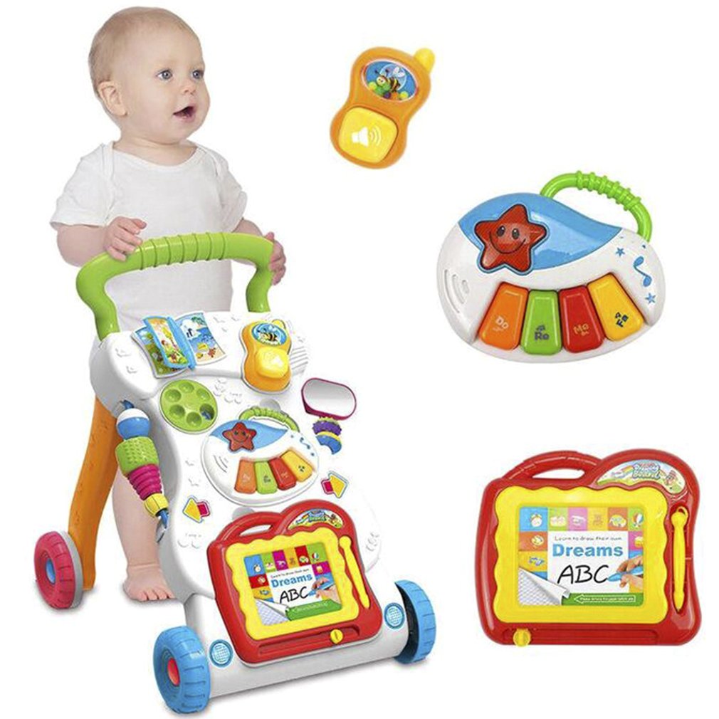 Early Learning Educational Baby First Steps Car/Walker Adjustable