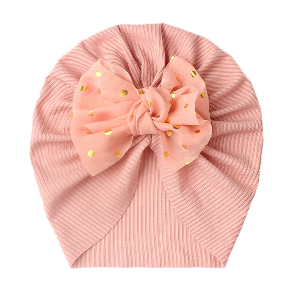 Baby Headwear Children's Bow Tie Pullover Cap