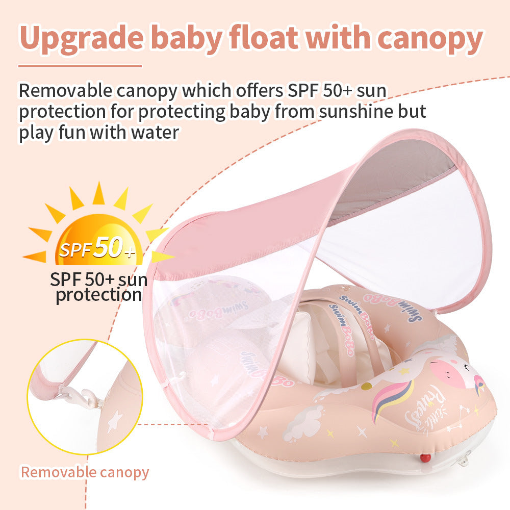 Sunscreen Pink Pony Baby Swimming Ring