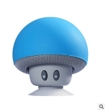 Cartoon small mushroom head Bluetooth sound box silicon rubber sucker desktop loudspeaker portable mobile phone bracket sound