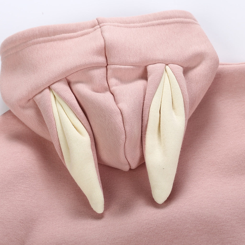 Rabbit Letter Sweatshirt Bodysuit