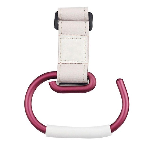 Baby Stroller Hooks Kids Pushchair Pram Hanger Carabiner Shopping Bag Clip Rotatable Hook With Strap And Hook