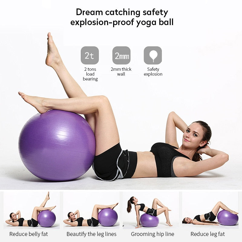 PVC Glossy Fitness Balls Yoga Ball - Baby Posture Training