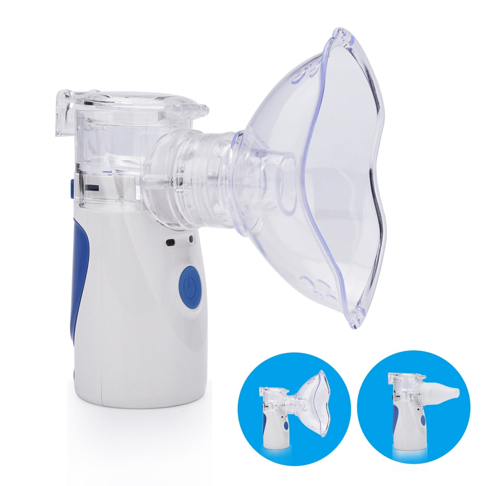 Portable Mesh Nebulizer Silent Ultrasonic Medical Steaming Inhaler USB Charging Adult Kids Respirator Humidifier Health Care