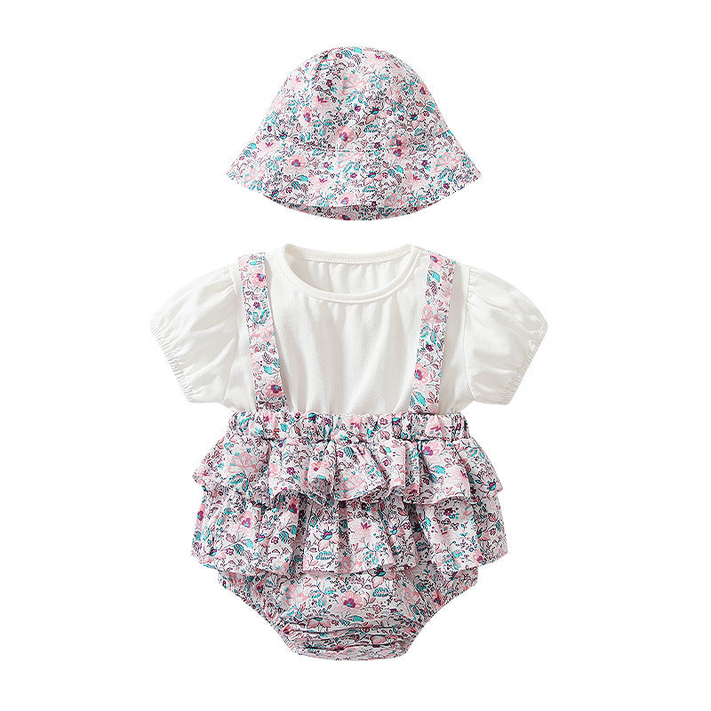 Floral Female Baby Rompers