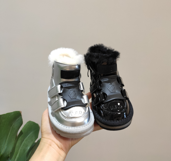 0-3 Years Winter Children Snow Boots Cute Buckle Baby Thick Warm Shoes Non-slip Fashion Toddler Girls Boys Cotton Boots